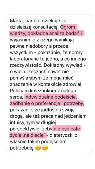 opinia konsultacja marta kirejszys balansujemy